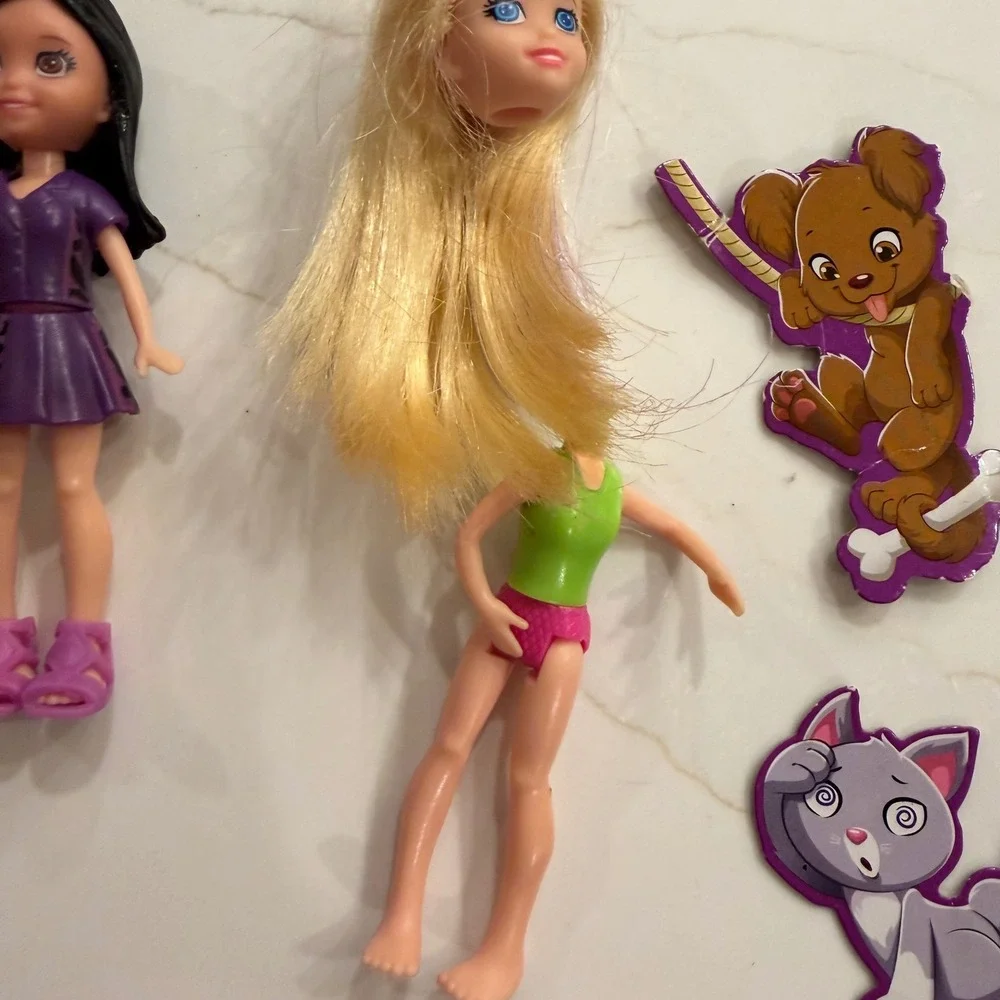 Polly Pocket Doll Accessory Lot 100+ Pieces Mattel Clothes Shoes Pets Furniture‎